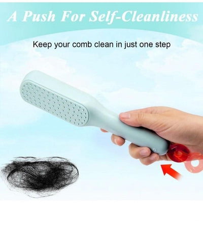 Self-Cleaning Anti-Static Massage Comb – Smooth, Shiny & Tangle-Free Hair Instantly!