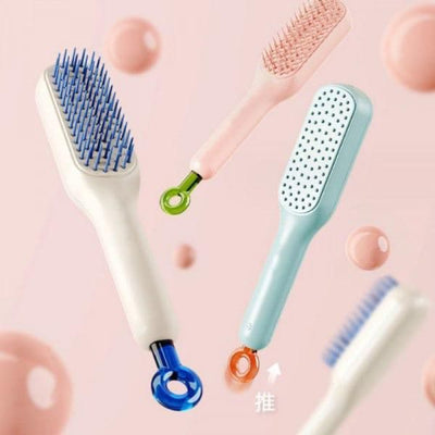 Self-Cleaning Anti-Static Massage Comb – Smooth, Shiny & Tangle-Free Hair Instantly!
